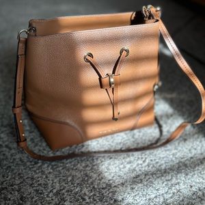 Large Michael Kors pebbled bucket bag